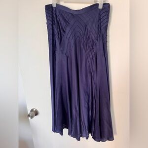 DKNY Midnight Blue Silk Skirt.